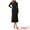 Black, variant on DARING DIVA Sweater Turtleneck Long Sleeve Ribbed Knit Maxi Dress XS Black