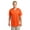 Deep Orange, variant on ST220 PosiCharge Tough Mesh Full-Button Jersey T-Shirt, Mens Workout Shirts
