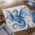 thumbnail image 5 of Frost Dragon Patchwork DIY Kit, Layered Fabric Wall Art, Beginner-Friendly Sewing Craft for Door & Wall Decor, Creative Gift for Adults, 5 of 5