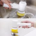 thumbnail image 5 of Cepillo de mano 5 en 1 para bañera, cepillo de limpieza eléctrica para cocina y baño, Herramientas de limpieza para fregadero del hogar, 5 of 5
