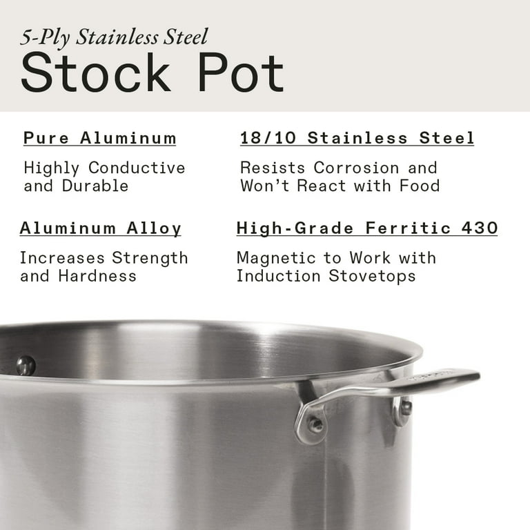 Made In Cookware - 12 Quart Stainless Steel Stock Pot With Lid