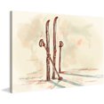 thumbnail image 2 of Marmont Hill 'Skis' by Marie Eve Pharand Painting Print on Wrapped Canvas, 2 of 7