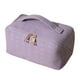 thumbnail image 2 of Bolsa de cosméticos PU Caja de maquillaje de gran capacidad a cuadros para viajes femeninos (púrpura) Ndcxsfigh Cuidado Belleza, 2 of 6