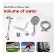 thumbnail image 3 of Shower Head Combination Set 8/10 Inch, Triple Function Handheld Shower System, Adjustable Stainless Steel Extension Arm, Low Water Pressure Resistant, with Long Hose, 3 of 3