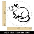 thumbnail image 2 of Curious Rat Rodent Self-Inking Rubber Stamp Ink Stamper - Green Ink - Medium 1 Inch, 2 of 7