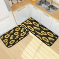 thumbnail image 7 of GZHJMY Sunflower (9) Anti Fatigue Kitchen Mat Set of 2 Non Slip Skid Washable Soft Absorbent Anti Kitchen Floor Mats for Kitchen Sink Laundry Room Bathroom (19"x27"+19"x47"), 7 of 7