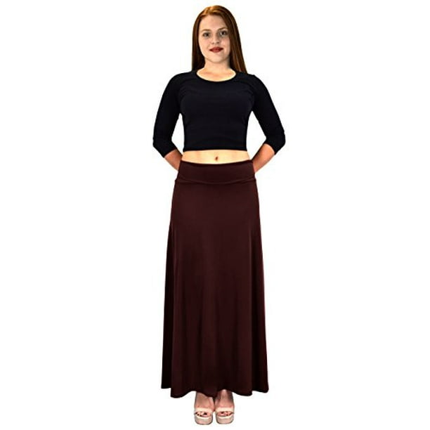 Brown clearance jersey skirt