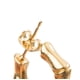 thumbnail image 3 of Aretes Arracadas Broquel Ametrinaa BambÃº 4mm Chapa de Oro 18k EASM0013, 3 of 5