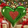 thumbnail image 6 of Ongmies Christmas Heart Ornaments, Christmas Decorations – Green Heart & Red Love Pendant for Warm Holiday Spirit, Christmas Tree Decoration, 6 of 9