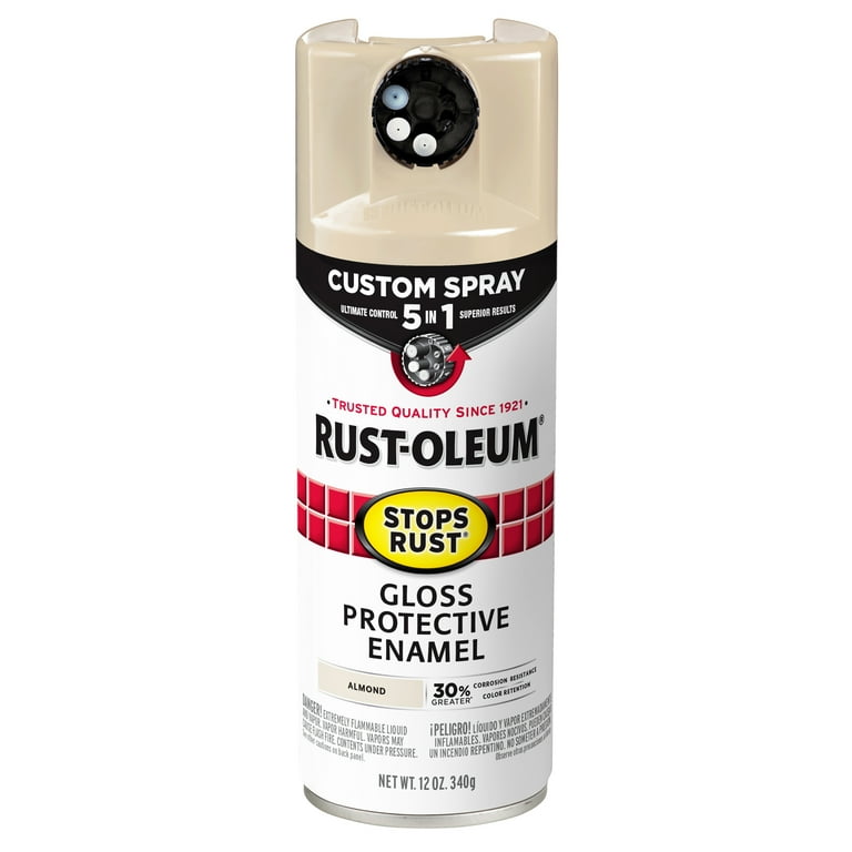 6 Pack, Almond, Rust-Oleum Stops Rust Custom Spray 5 in 1