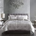 thumbnail image 2 of Riverbrook Home 7 Piece Comforter Set, Queen, Silver, Turin Silver Crinkle Velvet, Polyfill, Adult, 2 of 7