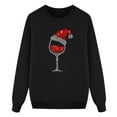 thumbnail image 4 of Fgnfyis Matching Sweatshirts Pajamas for Family Christmas Printed O Neck Fleece-lined Long Sleeve Pullover Sweatshirt Holiday Tops, 4 of 4