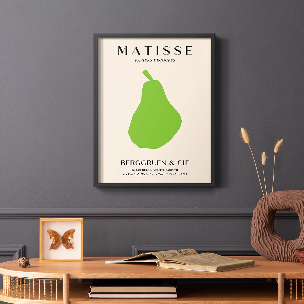 Matisse CLXXII Framed Print in Black Solid Wood 16 x 20 Framed Print