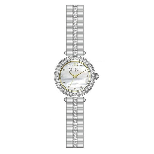 ♥未使用♥フィアレス ルードヴィヒセラムJC 20g×2本+ホルダー♥ Jessica Simpson Ladies 22mm Silver Tone Mini Mother Of Pearl Dial