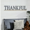 thumbnail image 2 of DecMode Black Wood Thankful Sign Wall Decor, 2 of 9