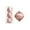 Pink-PK-home supplies, variant on MORESEC XUld Home 3-Piece Shatterproof Christmas Onion Head Ornaments Set Silver Red Rose Gold Pink Gold Blue for Tree Christmas Decorations