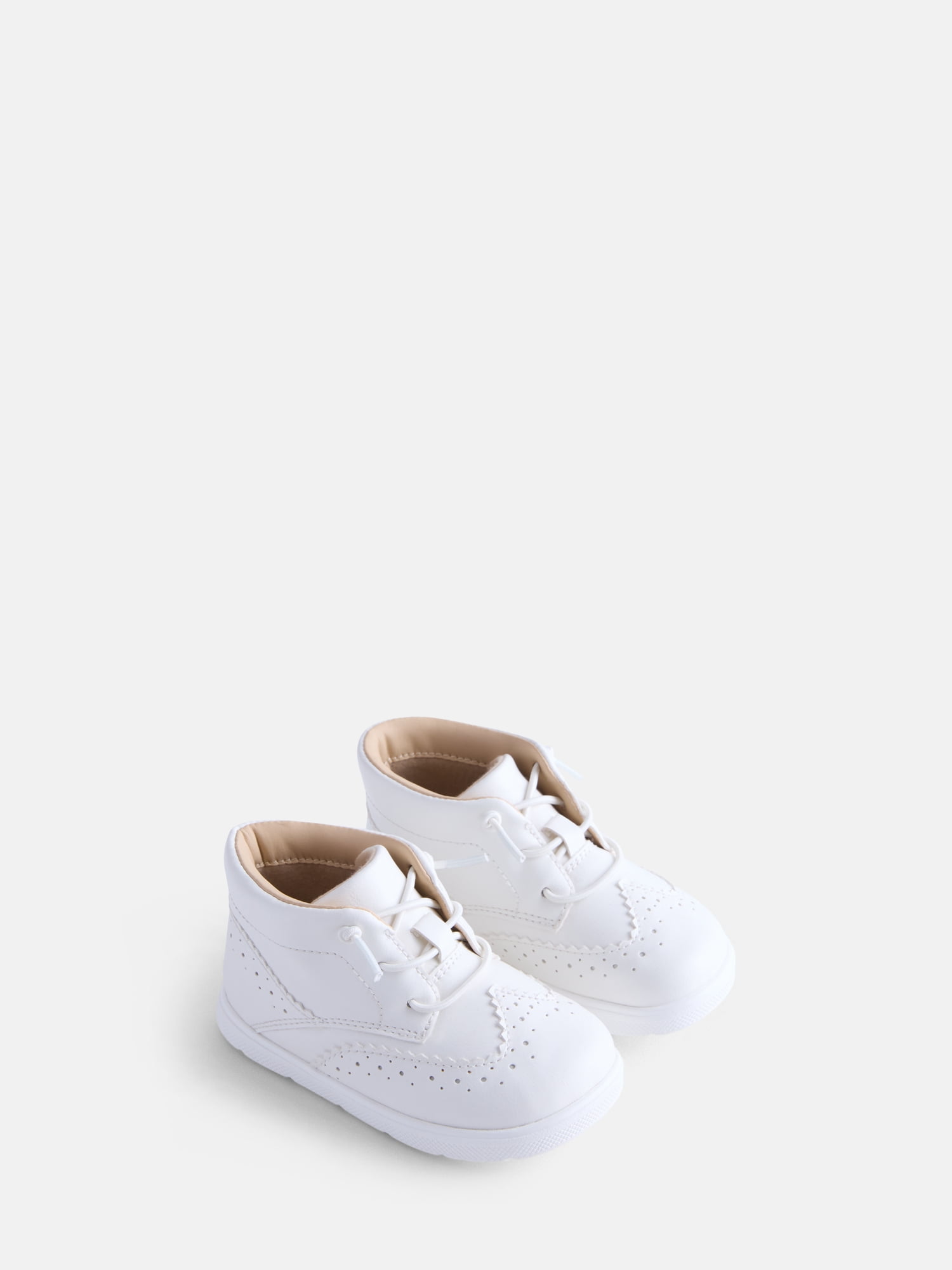 Wonder Nation Infant Boys' Faux Leather Brogue Booties