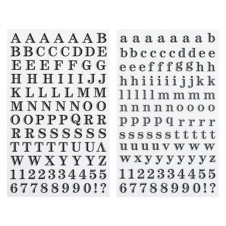 Black Printed Alphabet Stickers by Recollections™