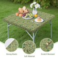thumbnail image 4 of Green Bigfoot and Text Pattern Square Fitted Tablecloth with Elastic Edge,Square Table Cover,Washable Elastic Table Cover for Home Kitchen Party Decor 34"x34", 4 of 6