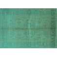 thumbnail image 1 of Ahgly Company Indoor Rectangle Oriental Turquoise Blue Industrial Area Rugs, 3' x 5', 1 of 4