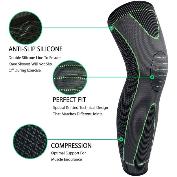 Sports Leg Sleeves Full Length Leg Compression Sleeve Cycling Leg