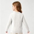 thumbnail image 2 of YOUYEDIAN Girls Cable Knit Cardigan Casual Fashion Warm Button Up Sweater, 2 of 5