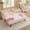 Pink, variant on Leavader Gingham Twin Size Daybed Sofa Sleeper Bed with Pull Out Trundle USB Charging Port Plaid Linen Fabric Wave Backrest Convertible Couch Guest Bed No Box Spring Needed,Navy