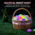 thumbnail image 2 of 72 Pack Glow in the Dark Easter Eggs with Mini Glow Sticks, 6 Colors Light-Up Eggs for Easter Egg Hunt, Basket Stuffers & Party Favors, 2 of 7