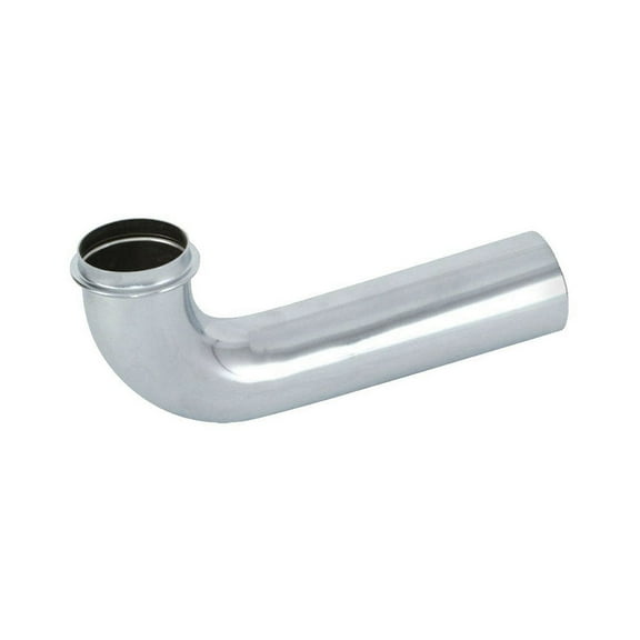 Thrifco Plumbing 4401865 22 Gauge 1-1/2 Inch x 15 Inch Chrome Plated Brass Beaded Wall Bend - Used with 1-1/2 Inch J-Bends