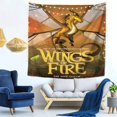 thumbnail image 7 of Dragon Wings Of Fire Tapestry Wall Hanging Wall Art Decor Wall Tapestry for Living Room Bedroom Dorm 59 x 59 inch, 7 of 7