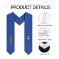 thumbnail image 5 of More design Graduation shawl Kosovo Flag & United States Flag Stole Sash Honor Study Aboard International Students, 5 of 9