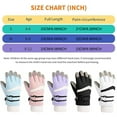 thumbnail image 5 of Kids Winter Gloves, Waterproof Ski Gloves, Warm Fleece Snowboard Gloves for Cold Weather, Snow Gloves for 4-12 Years Old Boys Girls Outdoor Sport, Cycling, Skiing, As Stocking Stuffers, 5 of 7