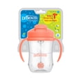 thumbnail image 2 of Dr. Brown's Milestones, Primer vaso con pajita para bebé, vaso para sorber con pajita, 6m+, 9oz/270ml, coral, sin BPA, 2 of 5
