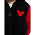 thumbnail image 5 of Mickey Mouse Toddler Cosplay Faux Sherpa Hoodie, 12M-5T, 5 of 8