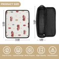 thumbnail image 4 of Hair Tool Organizer Bag with Heat Resistant Mat Removable Travel Storage Case for Hot Air Brushes Curling Irons Red Fire Trucks Pattern, 4 of 8