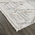 thumbnail image 4 of Hauteloom Bogtong Living Room, Bedroom Area Rug - Farmhouse - Charcoal, Cream, Beige - 9'2" x 12', 4 of 17