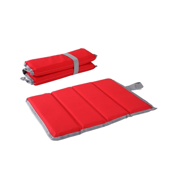 Greeniant Colchoneta de 4 pliegues para acampar, senderismo, sentarse, Picnic, mochilero, cojín de asiento, transpirable, plegable, almohadilla de tela carpas Rojo Greeniant OD027309-05