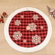 thumbnail image 2 of Naiovety de árbol de Navidad con diseño de copos de nieve y muebles de tela para el hogar Diámetro 122 cm Cubierta de base Granja Kits de decoración para fiestas, 2 of 6