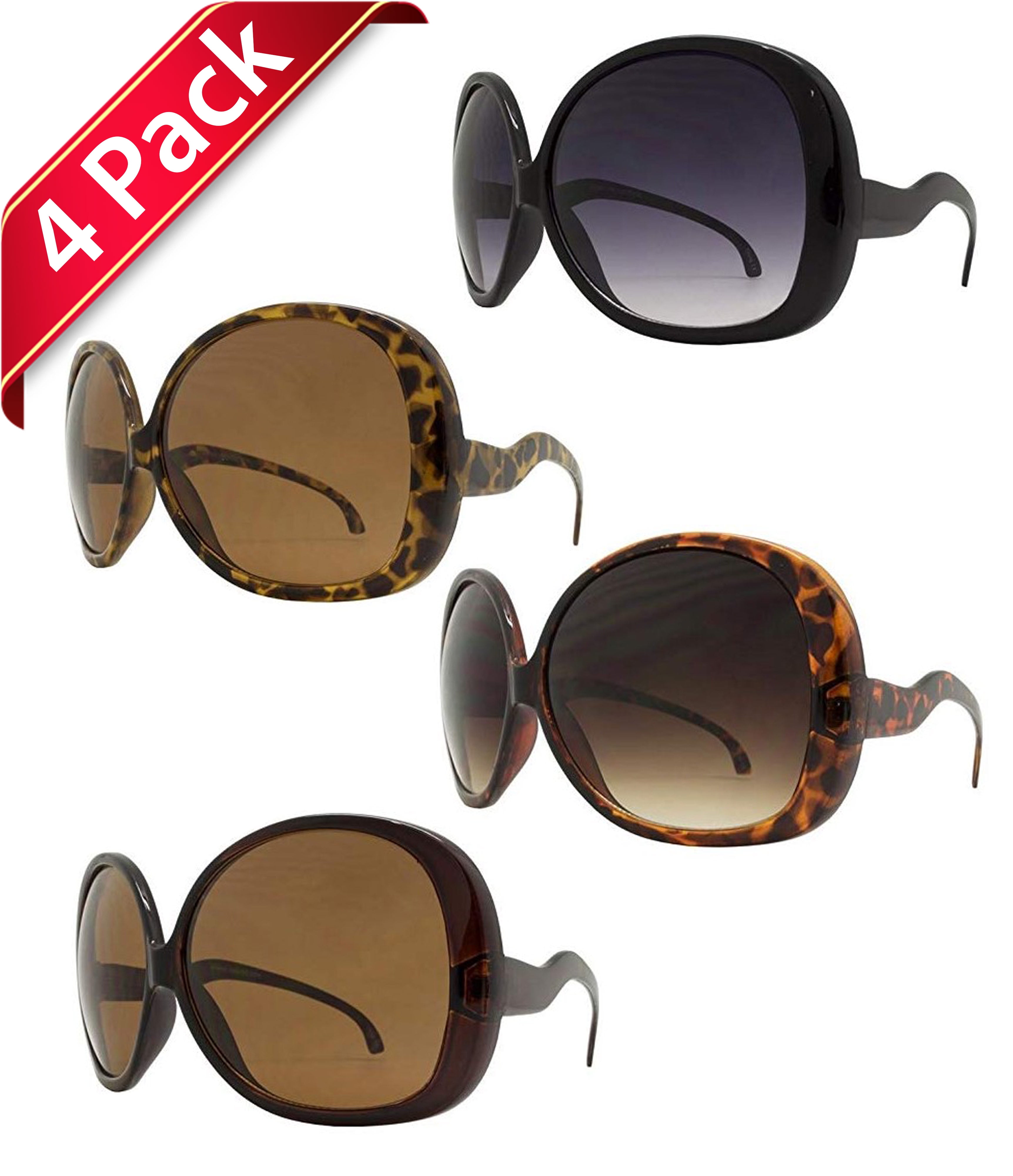 Elite Glasses Elite Big Huge Oversized Vintage"Jackie O" Style Sunglasses Retro Women
