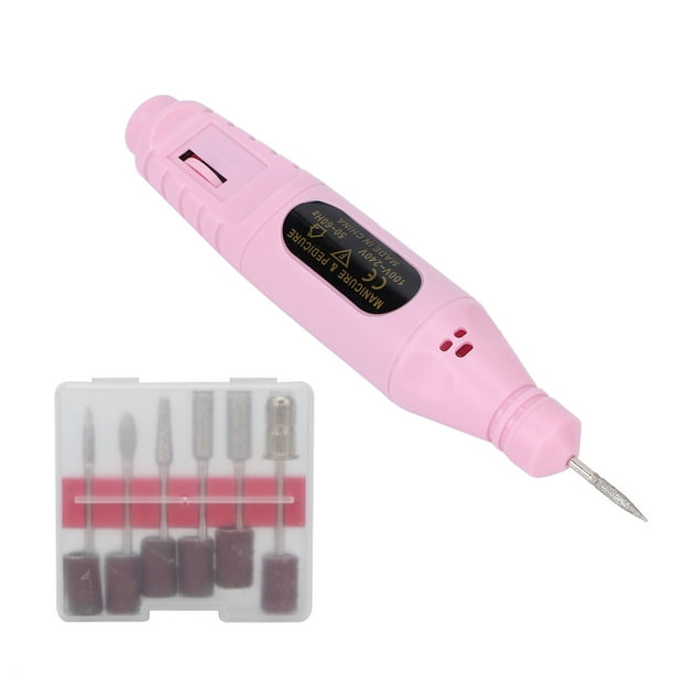 Juego de lima de uñas eléctrica, taladro de uñas eléctrico USB, máquina perforadora de uñas, taladros de manicura y pedicura, respuesta rápida
