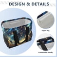 thumbnail image 4 of Twelve Zodiac Stars in Night Sky Reusable Grocery Bags with Handle Side Pocket Waterproof Shopping Portable Tote, 4 of 8