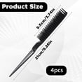 thumbnail image 2 of 3 Row Hair Comb Set Rat Tail Styling Comb Curly Hair Styling Brush Black Unbraider Combs for Women Men Detangling Styling(2PCS), 2 of 6