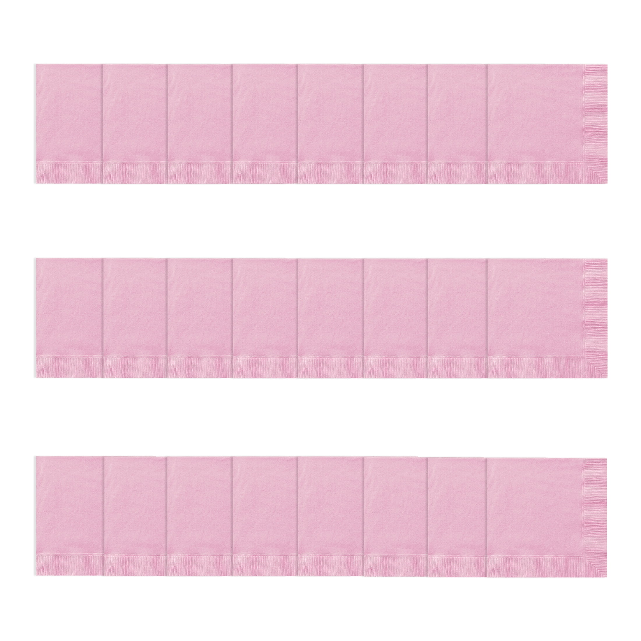 24CT 6.5IN x 6.5IN Light Pink Disposable Paper Napkins by Way To Celebrate