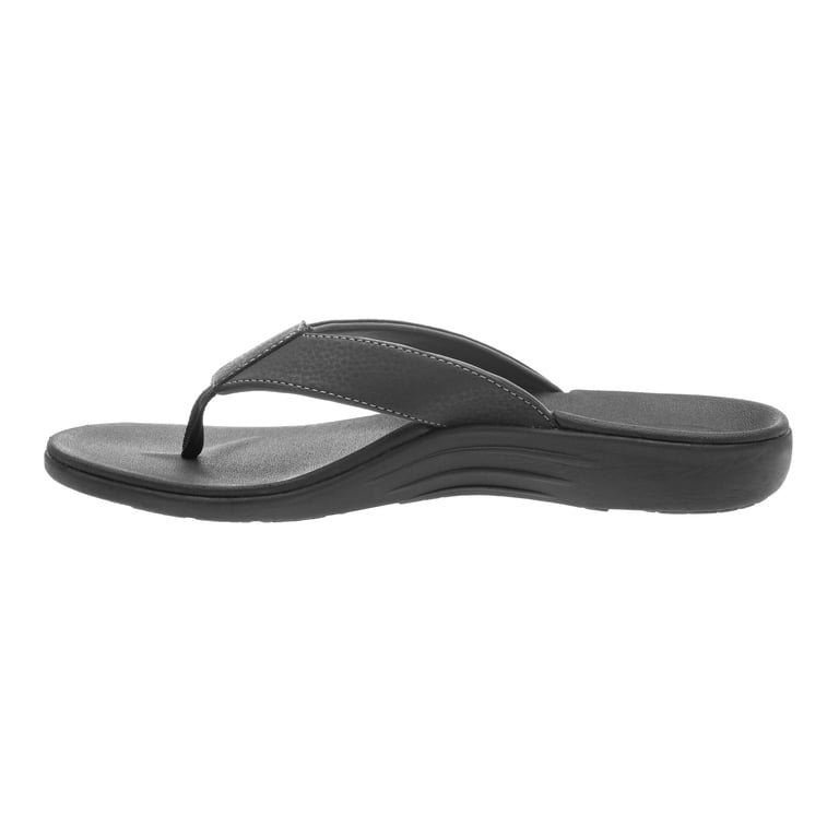 Abeo Men’s Black Textured Strap Flip-Flop ABEO Men main image 2