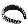 thumbnail image 6 of Unique Bargains 1 Pc Faux Crystal Padded Headband Bling Rhinestone Hairband for Women Silver Tone 1.57 Inch Wide, 6 of 7