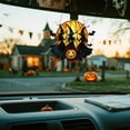 thumbnail image 4 of Clearance Under $1! 1PC Double-Sided Acrylic Witch Pendant, Vivid Halloween Hanging Ornament for Porch & Window, Acrylic, (One Size, Black), 4 of 6