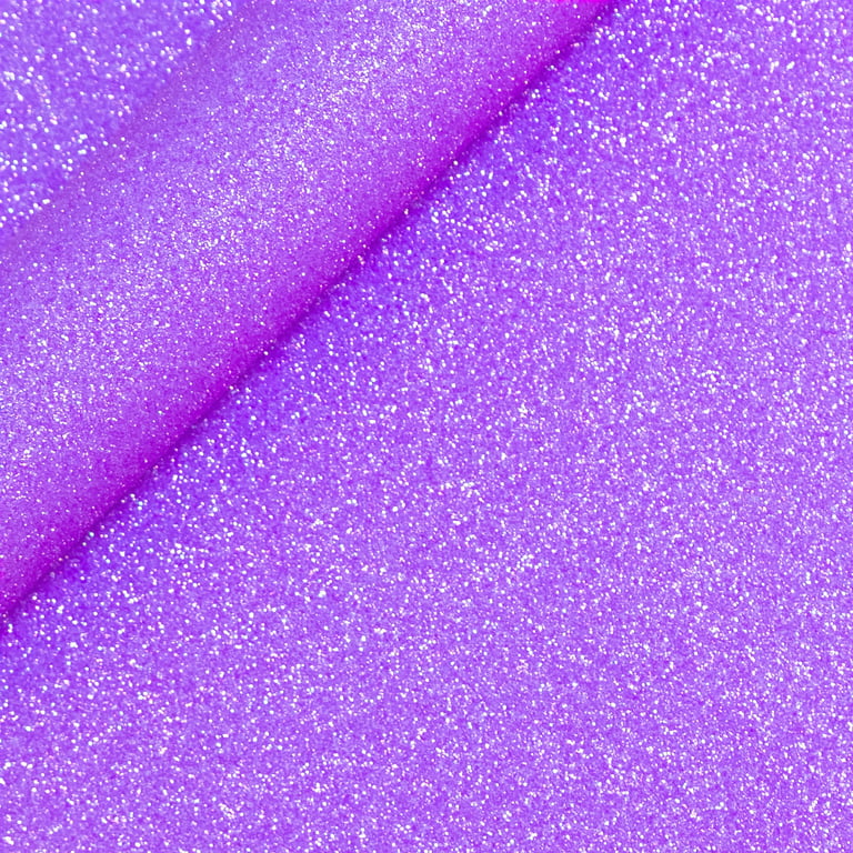 Siser Glitter Heat Transfer Vinyl: Neon Purple, 11.8 x 36 inches