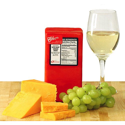 Deli Direct Super Sharp Cheddar Cheese, 2 lb. 2 count