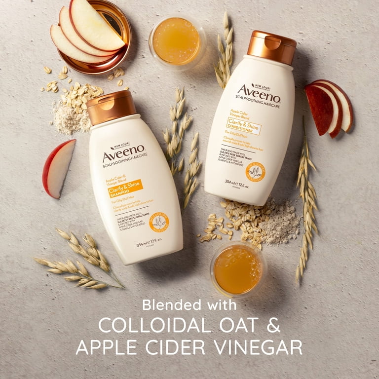 Aveeno Apple Cider Vinegar Blend Shampoo, Clarifying, 12 oz photo 5