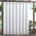 thumbnail image 1 of Exclusive Home Rideaux Cabana Patio Filtrant la Lumière avec Illets, 108x84, Blanc Hiver, 1 of 1